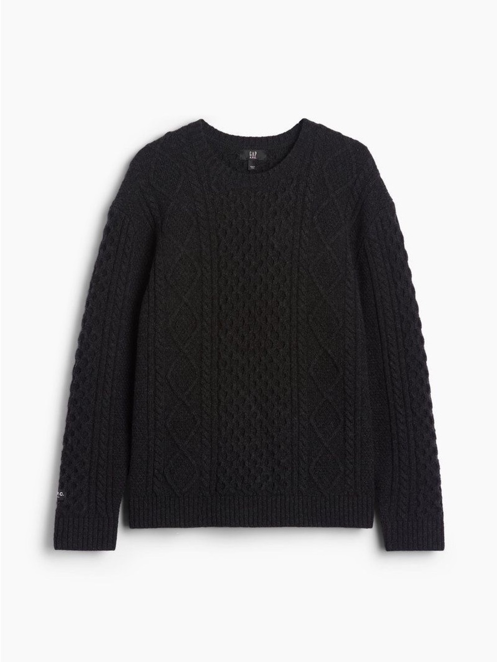 Gap x A.P.C. Wool Cable-Knit Sweater L Dark Heather Grey NWT